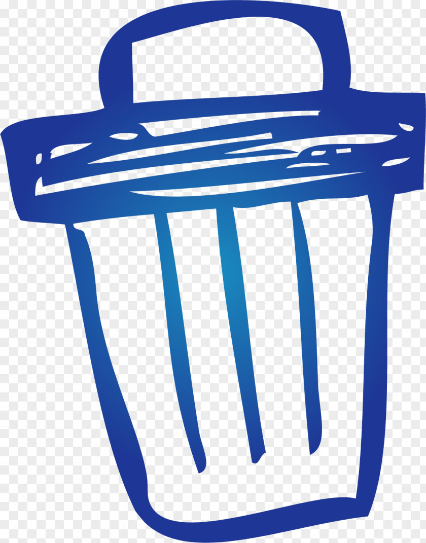 Hand Painted Blue Trash Can Waste Container Google Images Clip Art PNG
