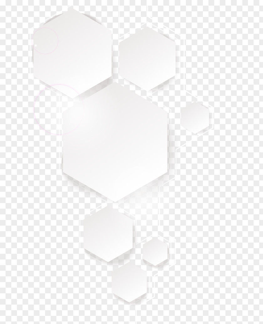 Hexagonal Base Map Of Science And Technology Black White Pattern PNG