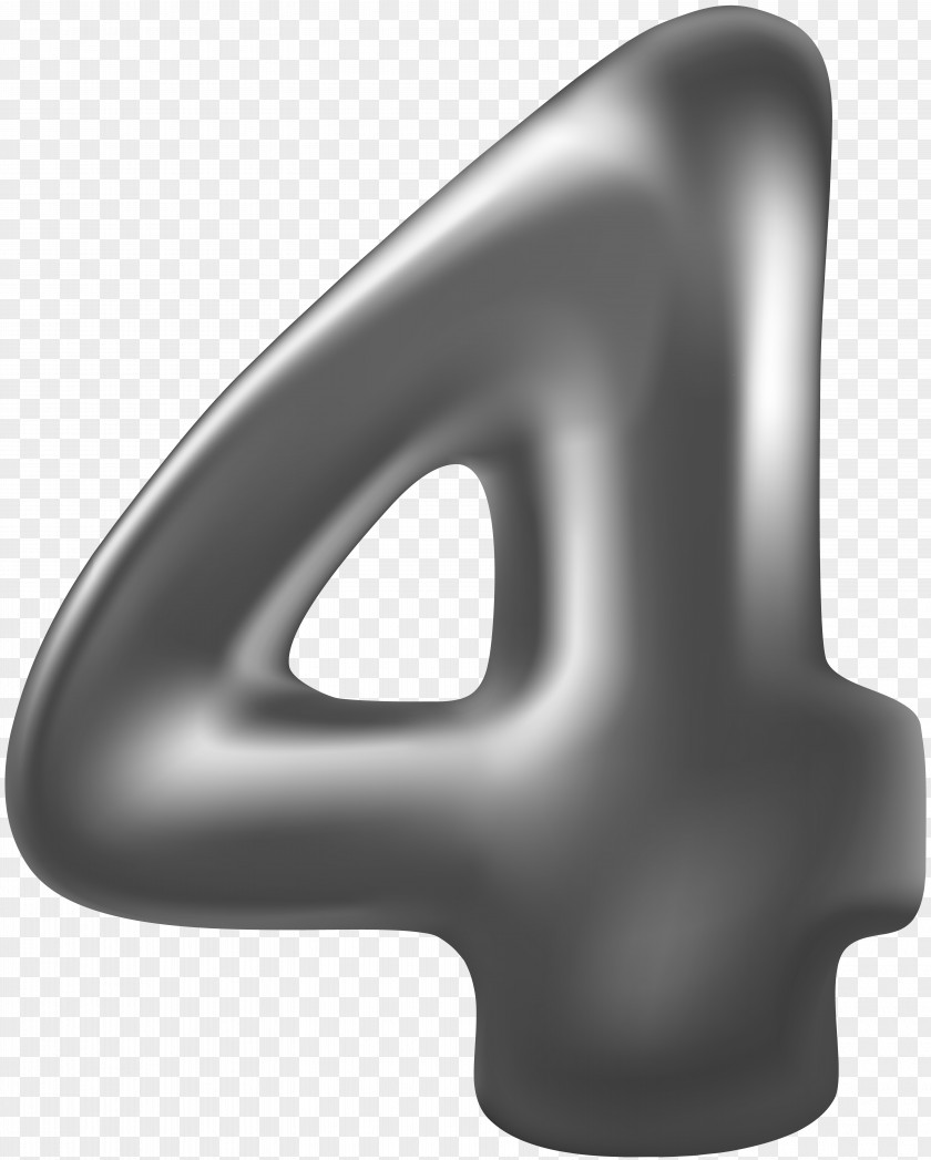Number 4 Nose Font PNG