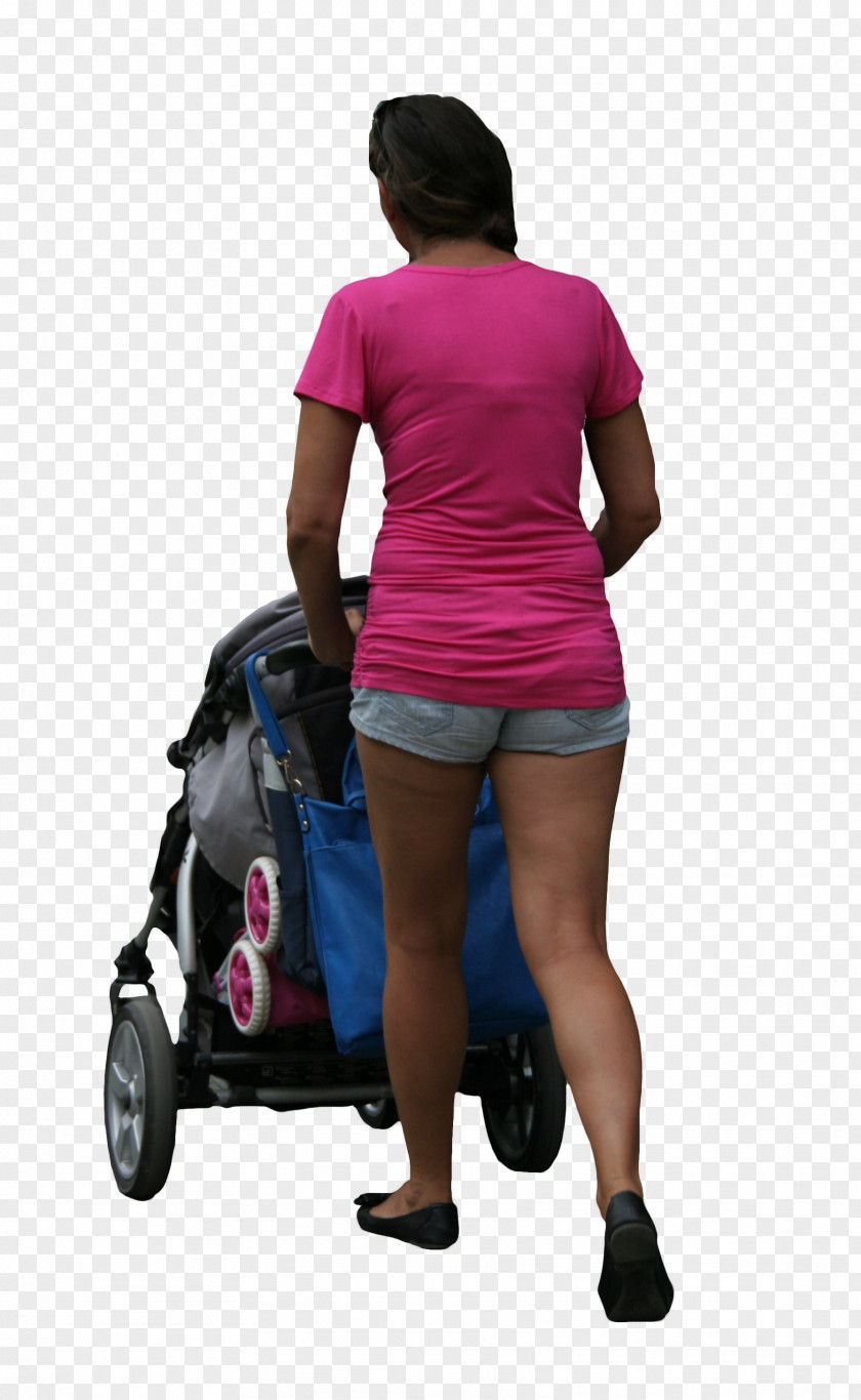 Street Walk Baby Transport Woman PNG