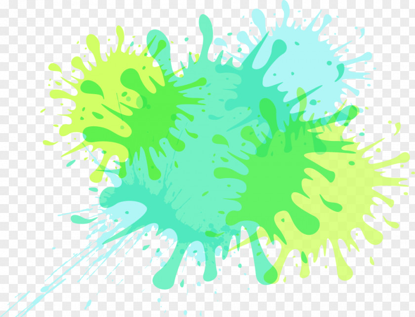 Watercolor Ink Droplets Kidsville Inc. Icon PNG