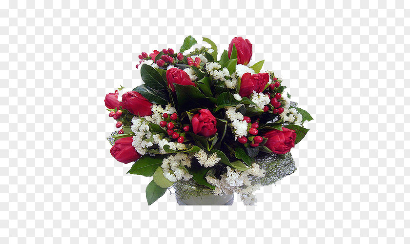 Bouquet Of Red And White Flower Baskets Rose Floral Design Nosegay PNG