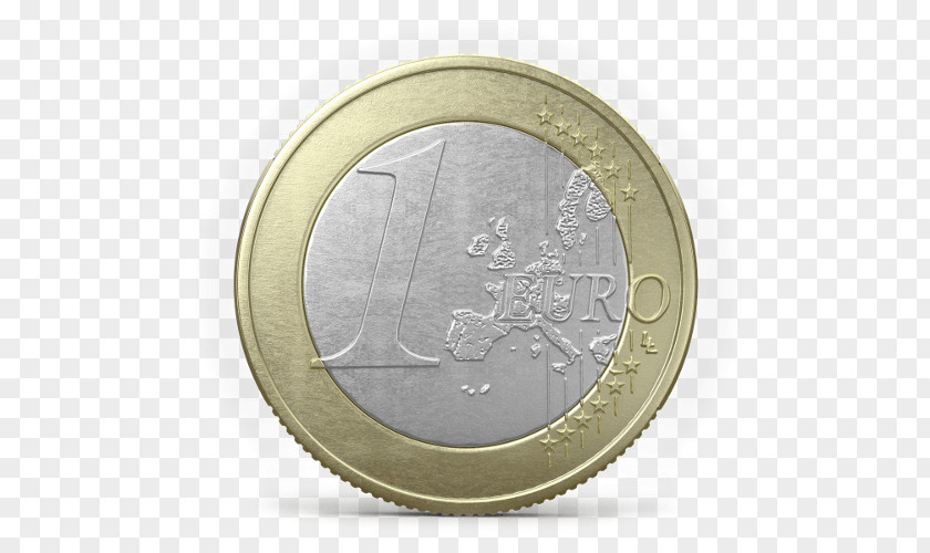 Car Chartres 1 Euro Coin Wavefront .obj File PNG