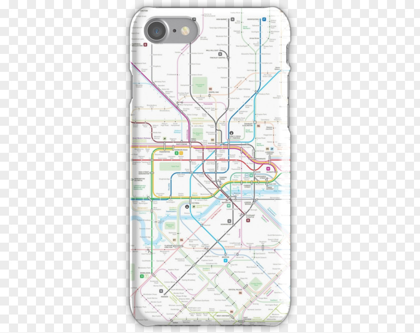 London Map Snap Case IPhone 7 Chapter Twelve Mobile Phone Accessories PNG