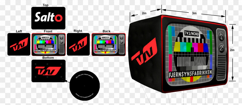 Television TV2/Nord Display Device Project Balloon PNG