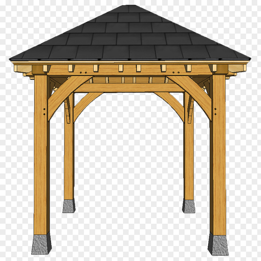 Gazebo Pergola Porch Hip Roof PNG