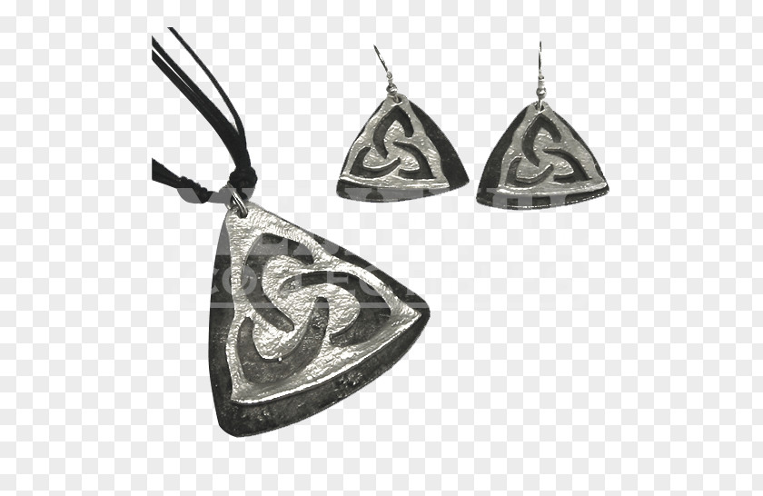 Charmed Triquetra Locket Earring PNG