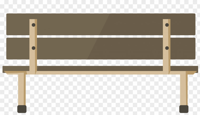 Flat Park Bench PNG