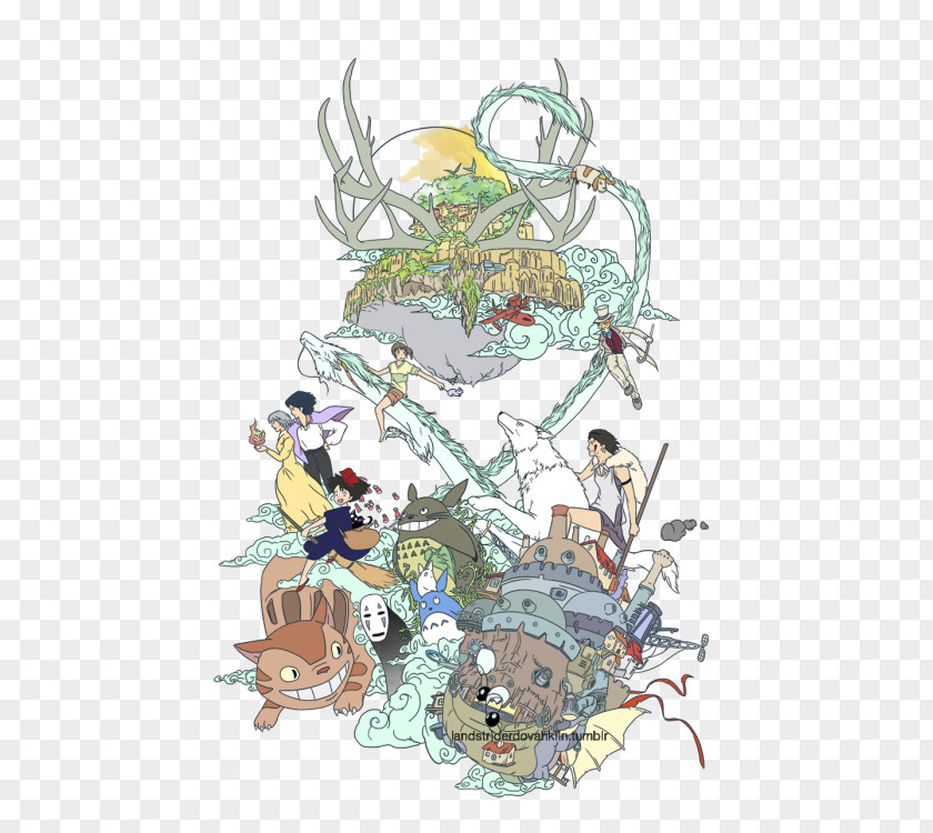 Ghibli Museum Studio Art PNG