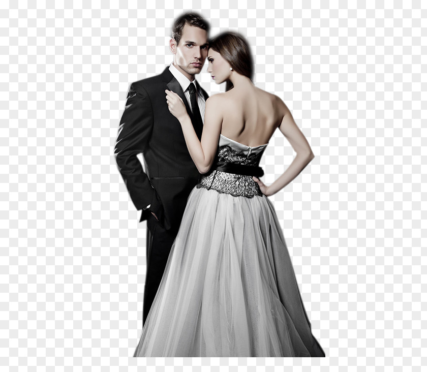 Marriage Couple Wedding Dress Cocktail Tuxedo PNG