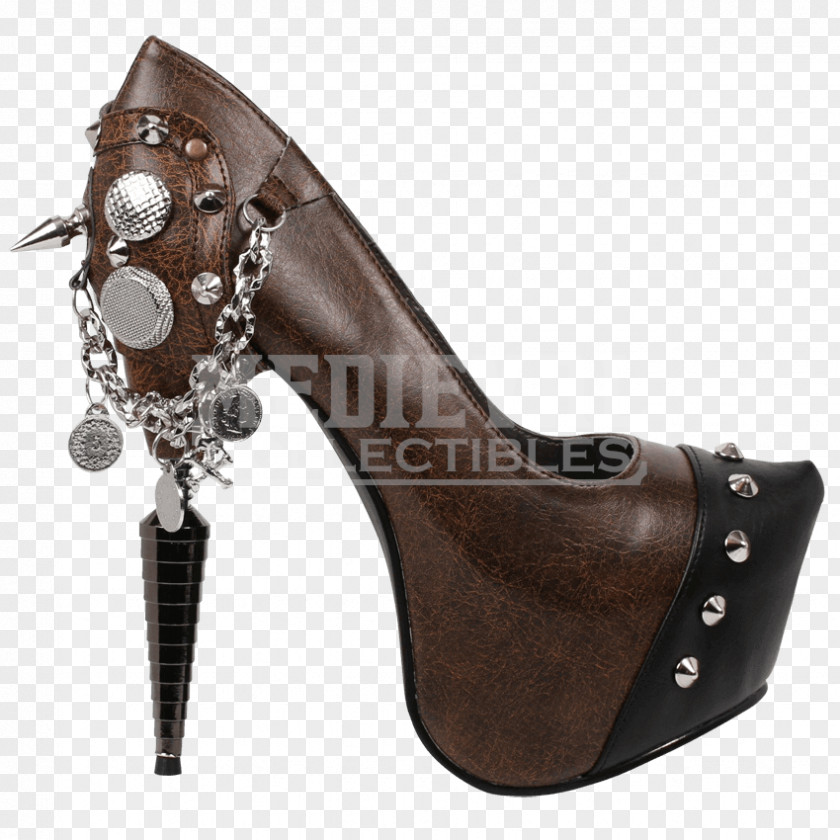 Steampunk Girls Boots High-heeled Shoe Boot Goth Subculture Stiletto Heel PNG