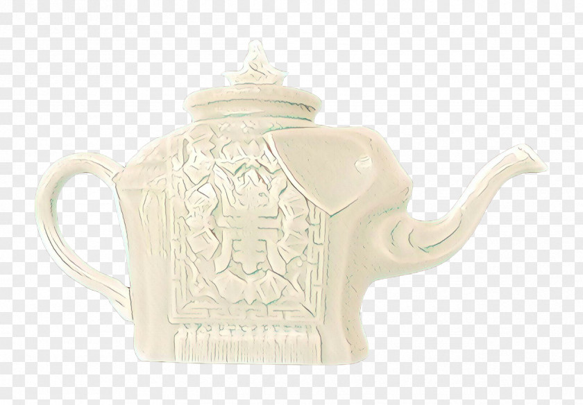 Beige Glass Teapot PNG