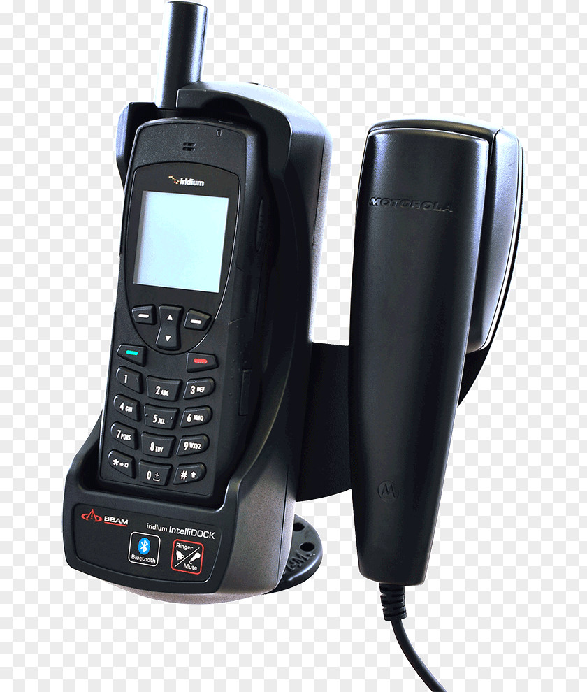 Blue Beam Feature Phone Mobile Phones Iridium Communications Docking Station Satellite PNG