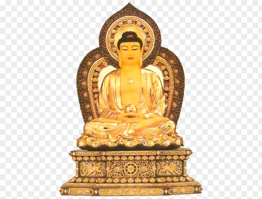 Buddhas Enlightenment Gautama Buddha Religion Gold Statue PNG