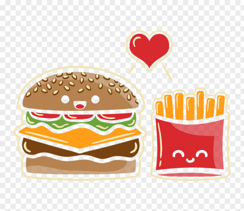 Cheeseburger French Fries Junk Food Fast PNG