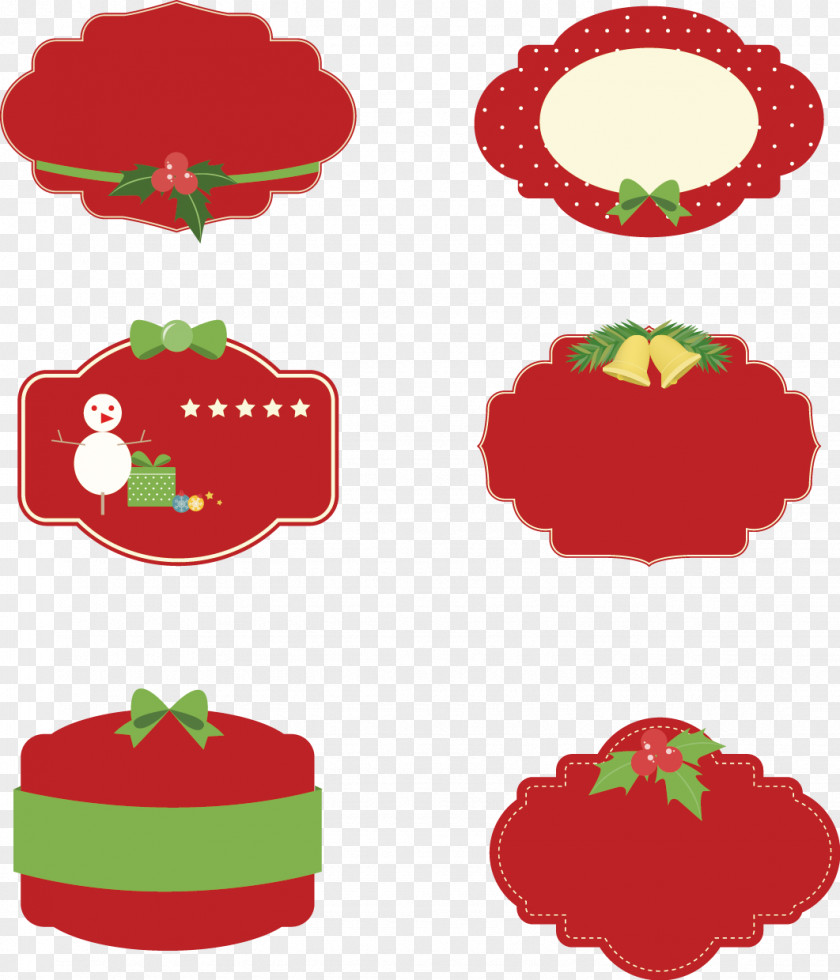 Christmas Vector Image Label Clip Art PNG