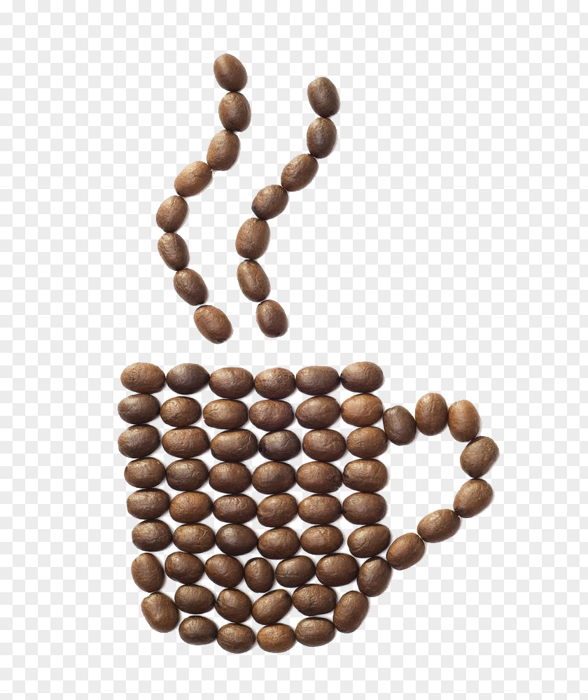 A Hot Coffee Cup Consisting Of Beans Bean Cappuccino Tea Drink PNG