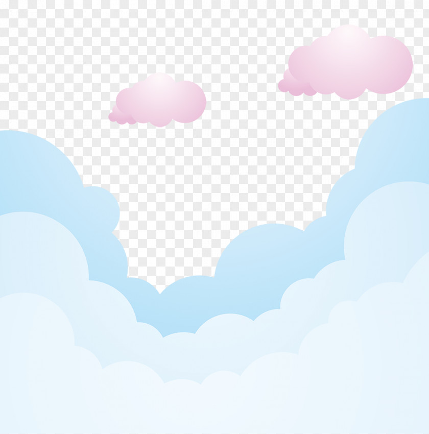 Cartoon Clouds Sky Daytime Pattern PNG