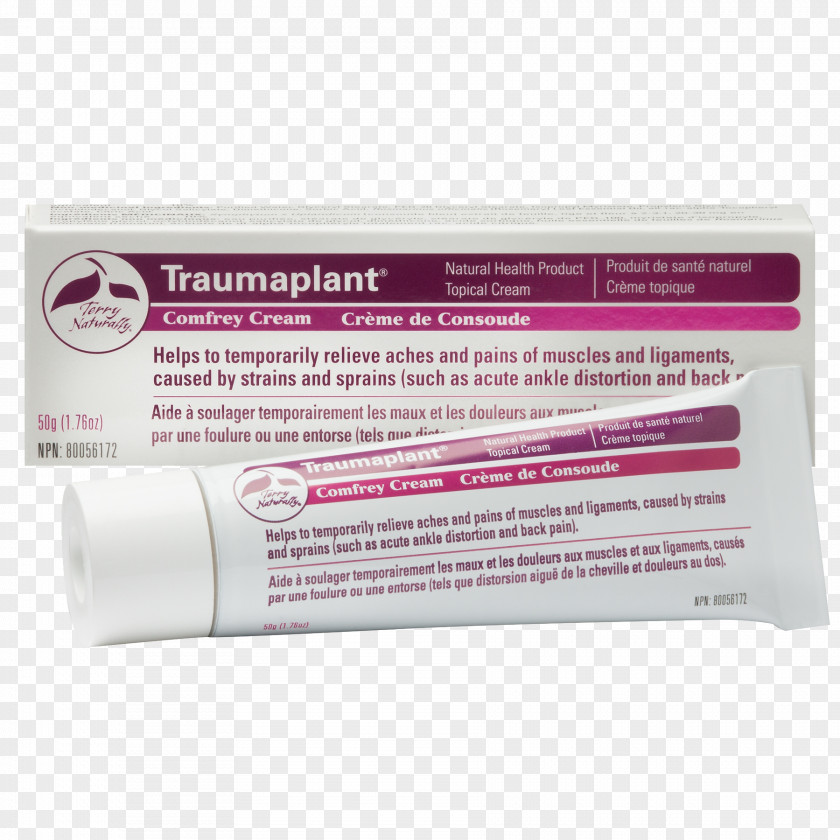 EuroPharma Terry Naturally Traumaplant Comfrey Cream Pharmacy Sprain PNG