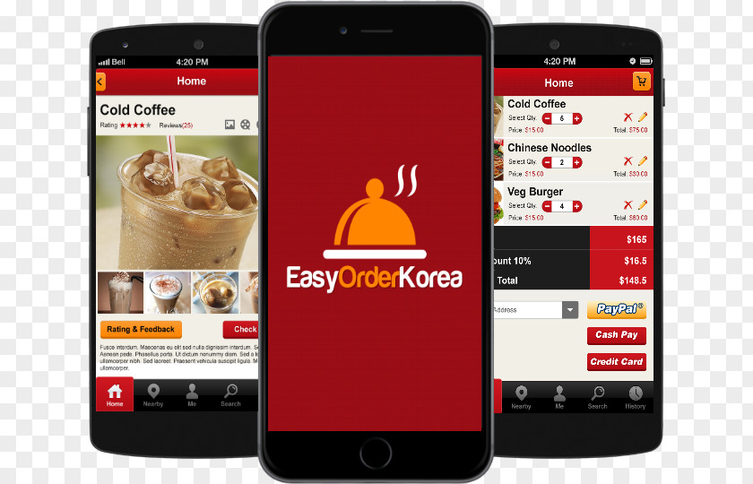 Food Industry Smartphone Delivery Restaurant Feature Phone PNG