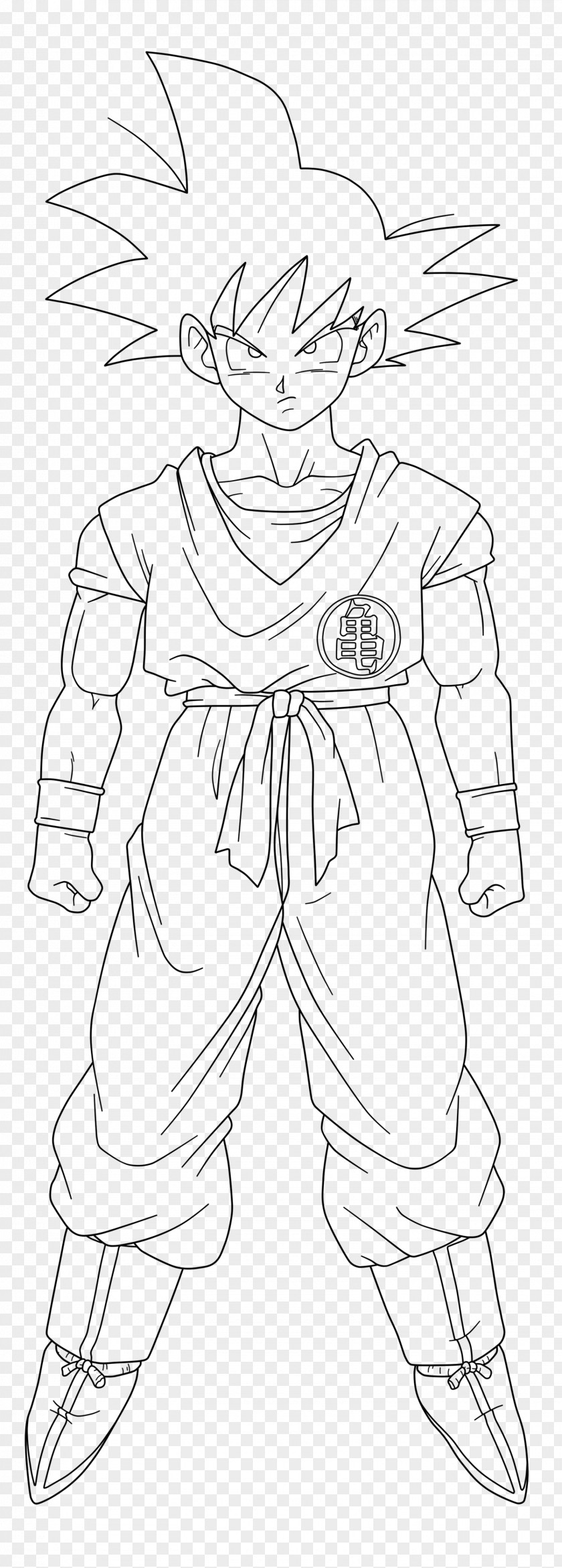 Goku Line Art Majin Buu Gotenks Vegeta PNG