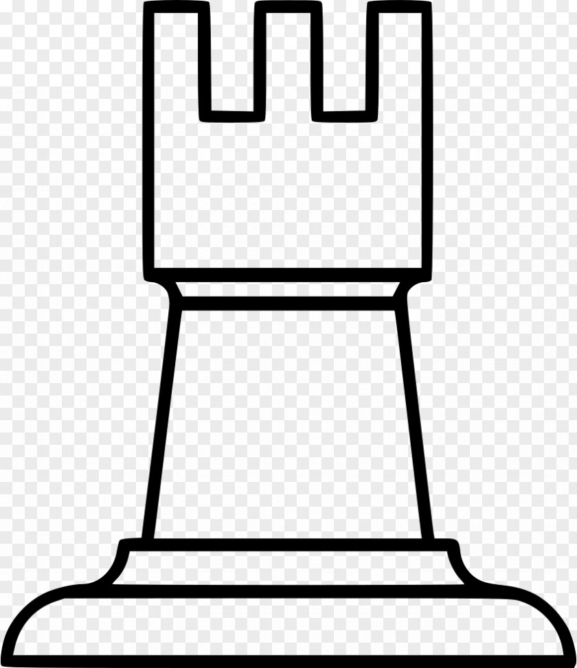 Chess Piece Rook Coloring Book PNG