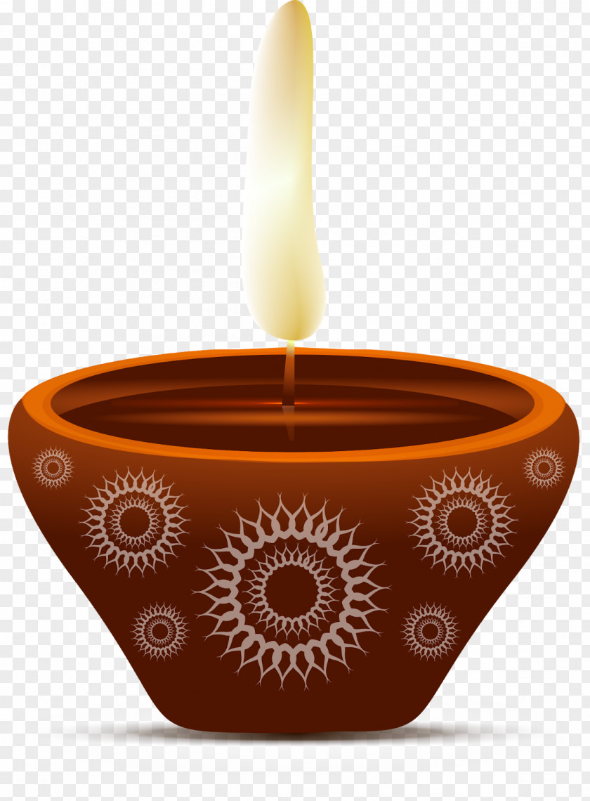 Diwali Oil Lamp Candle Coffee Cup PNG