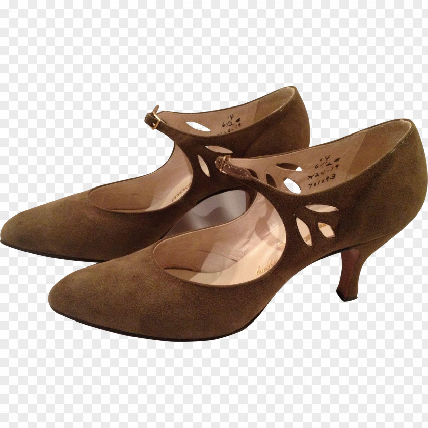 Mary Jane High Heel Shoes For Women Suede High-heeled Shoe Marshall Field's PNG