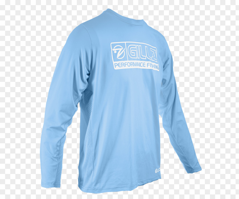Uv Protection Long-sleeved T-shirt Blue PNG