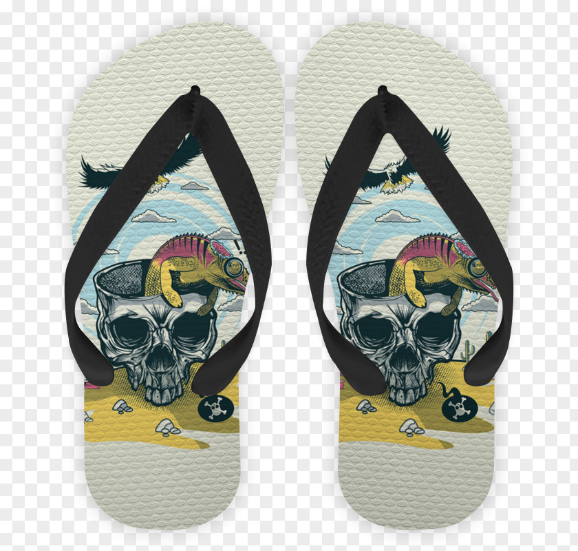 Graffiti Flip-flops Shoe Skull PNG