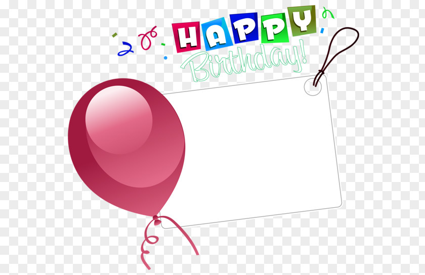 Happy Birthday Balloons Border Decoration Notices Cake To You Sticker Clip Art PNG