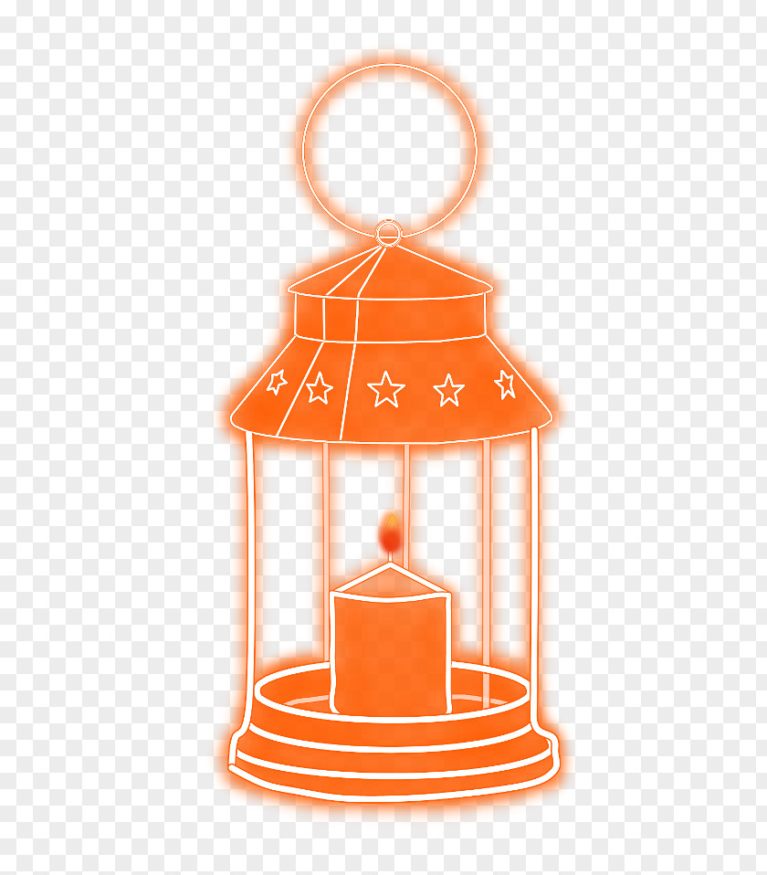Lantern Orange Background PNG