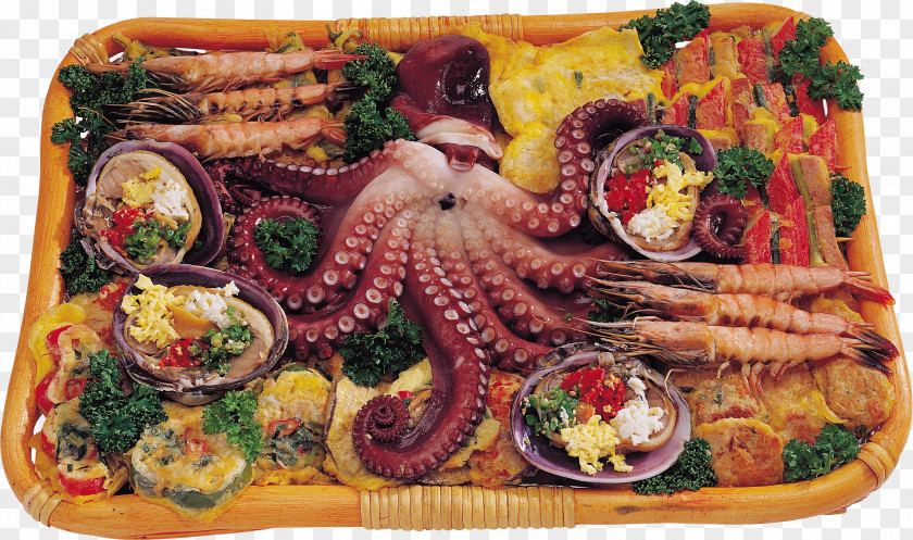 Meat Osechi Bento Seafood Recipe PNG