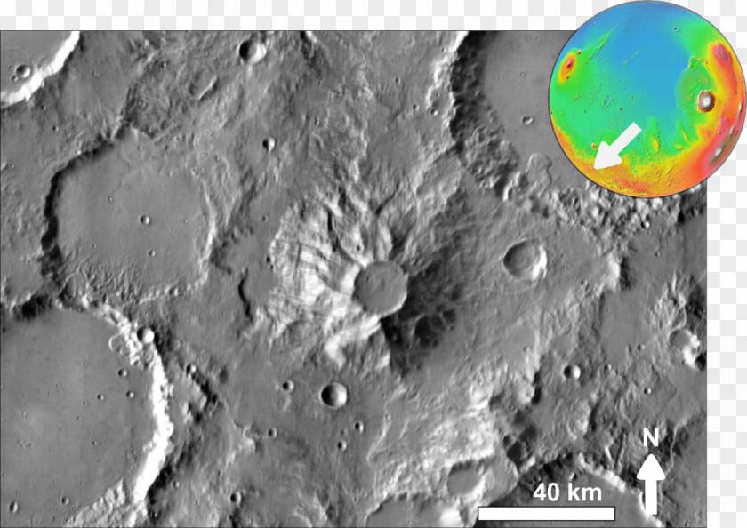 Volcano Crater Lake Impact Mandora Volcanic Mars PNG