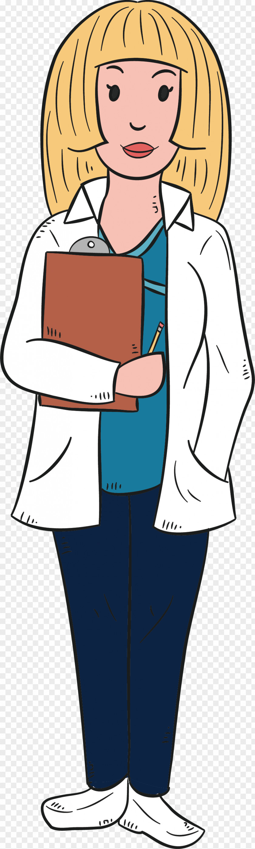 Blonde Hair Doctor Blond Physician Clip Art PNG