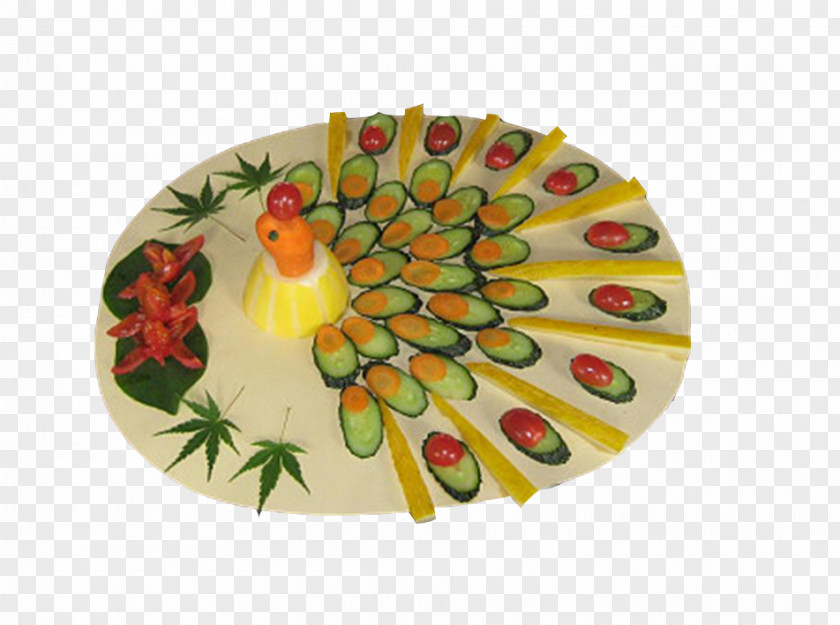 Peacock Artistic Fruit Platter Auglis Ingredient Food PNG