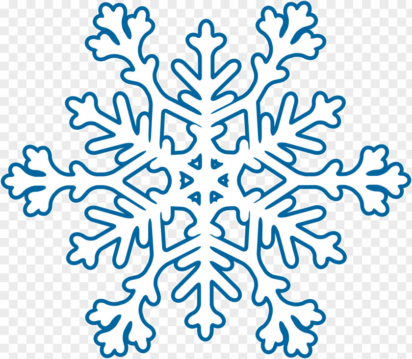 Blue Snow Snowflake Winter PNG