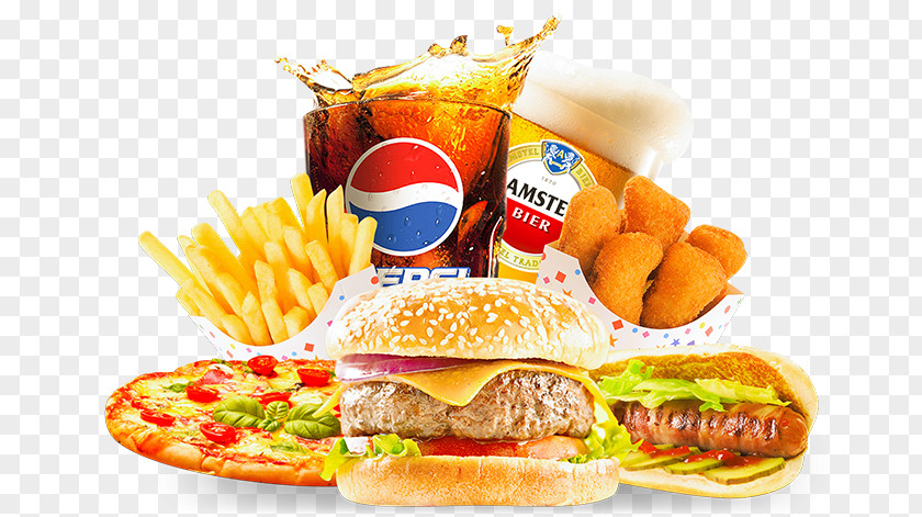 Fast Food Hamburger Sushi Pizza PNG