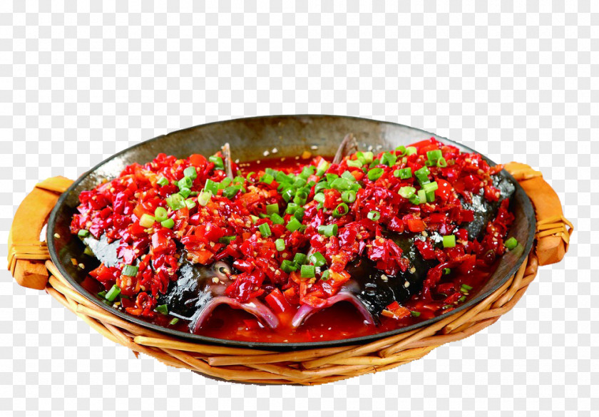 Fish Head Hunan Cuisine Capsicum Annuum Takuan Hot Sauce PNG