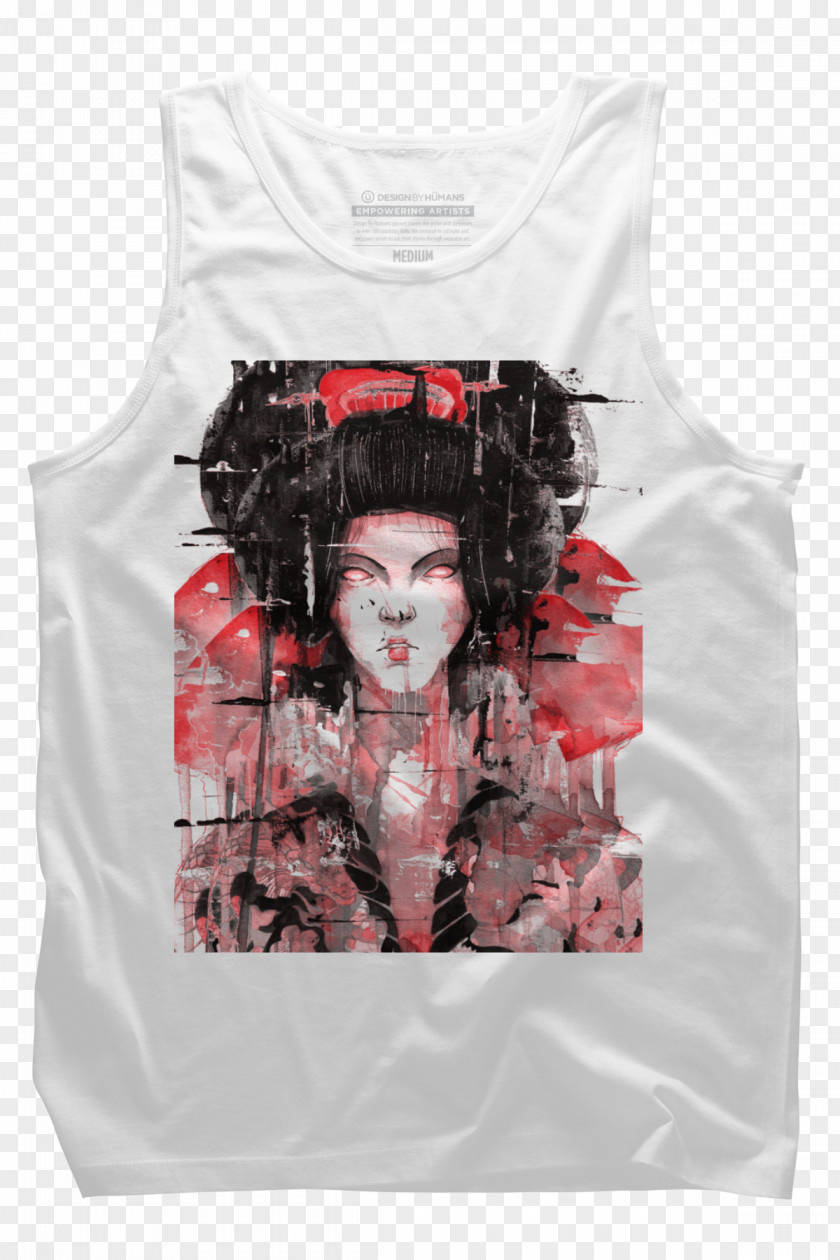 Geisha T-shirt Sleeveless Shirt Clothing Outerwear PNG