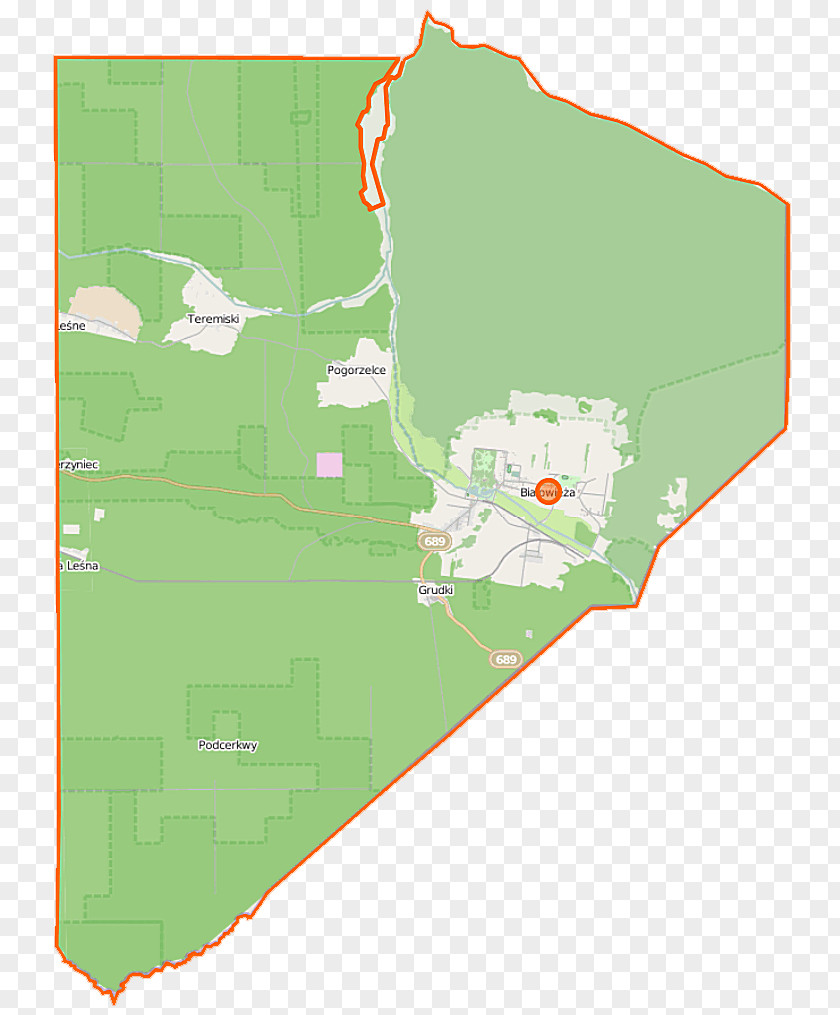 Map Białowieża National Park Rezerwat Pokazowy Żubrów Żebra Żubra Zwierzyniec, Podlaskie Voivodeship PNG