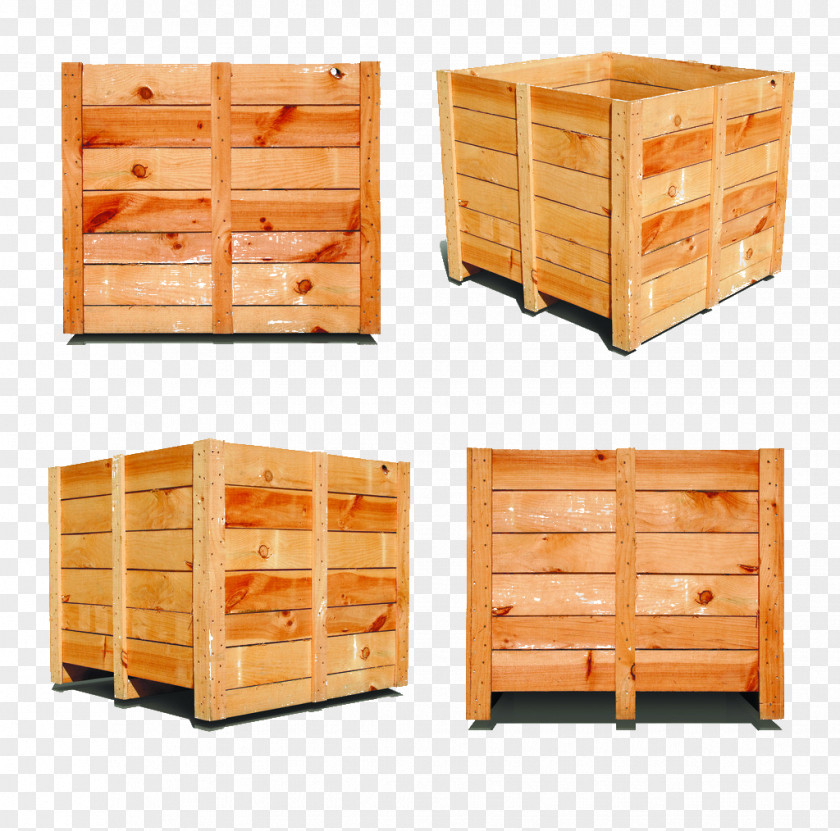 Wood Frame Crate Wooden Box Packaging And Labeling Pallet PNG