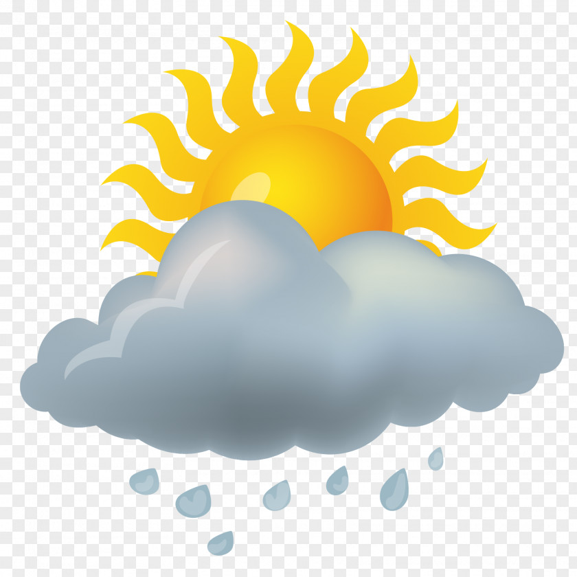 Shower Weather Icon Material Forecasting Rain PNG