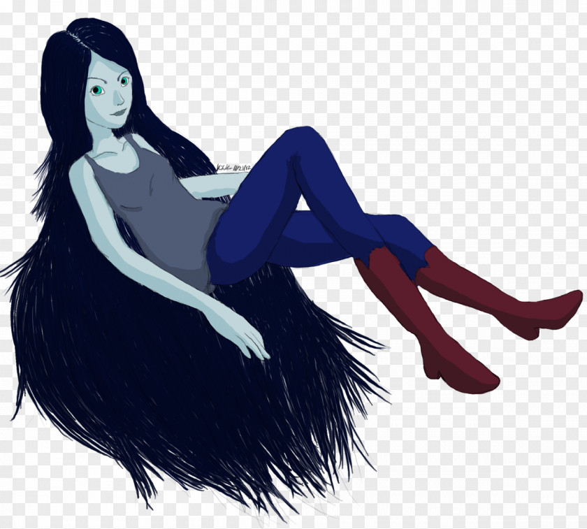 Arctic Wolf Black Hair Character PNG