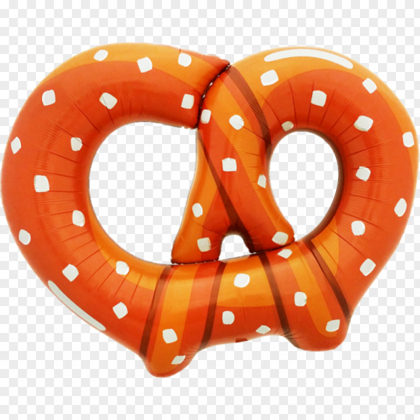 Brezel Button Foil Balloon Pretzel Children's Party Birthday PNG