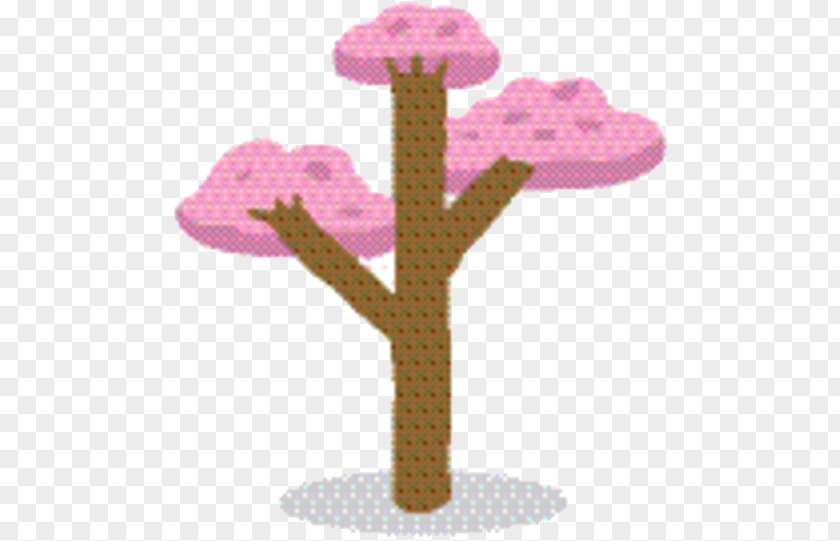 Flower Tree Pink Cartoon PNG