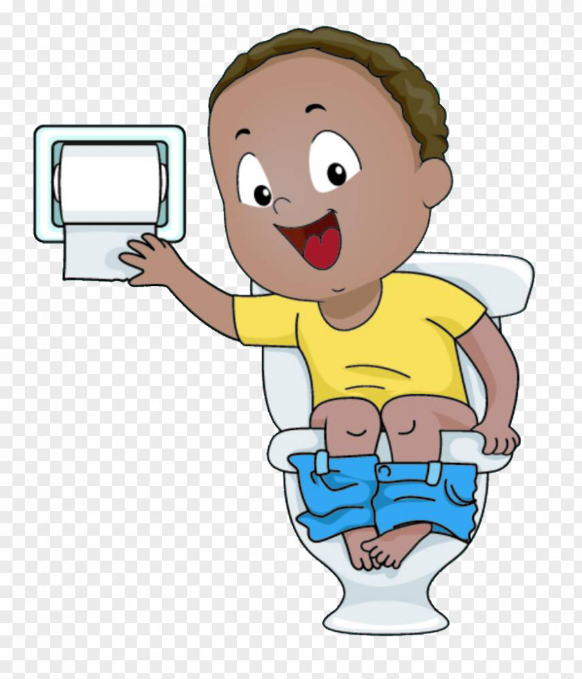 The Boy Sitting On Toilet Training Clip Art PNG
