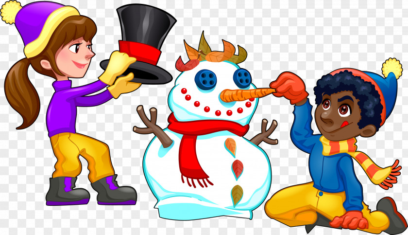 Vector Hand Painted Snowman's Child Royalty-free Snowman Drawing Illustration PNG