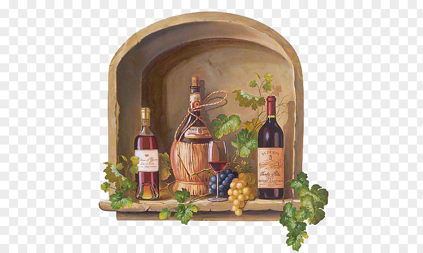 Wine Cooler Common Grape Vine Glass Wallpaper PNG
