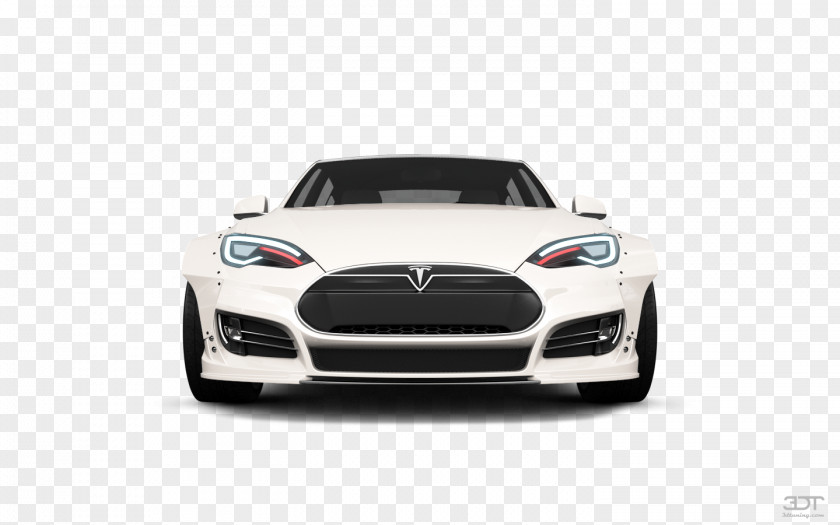 Car Tesla Model S Mid-size Sports Bumper PNG